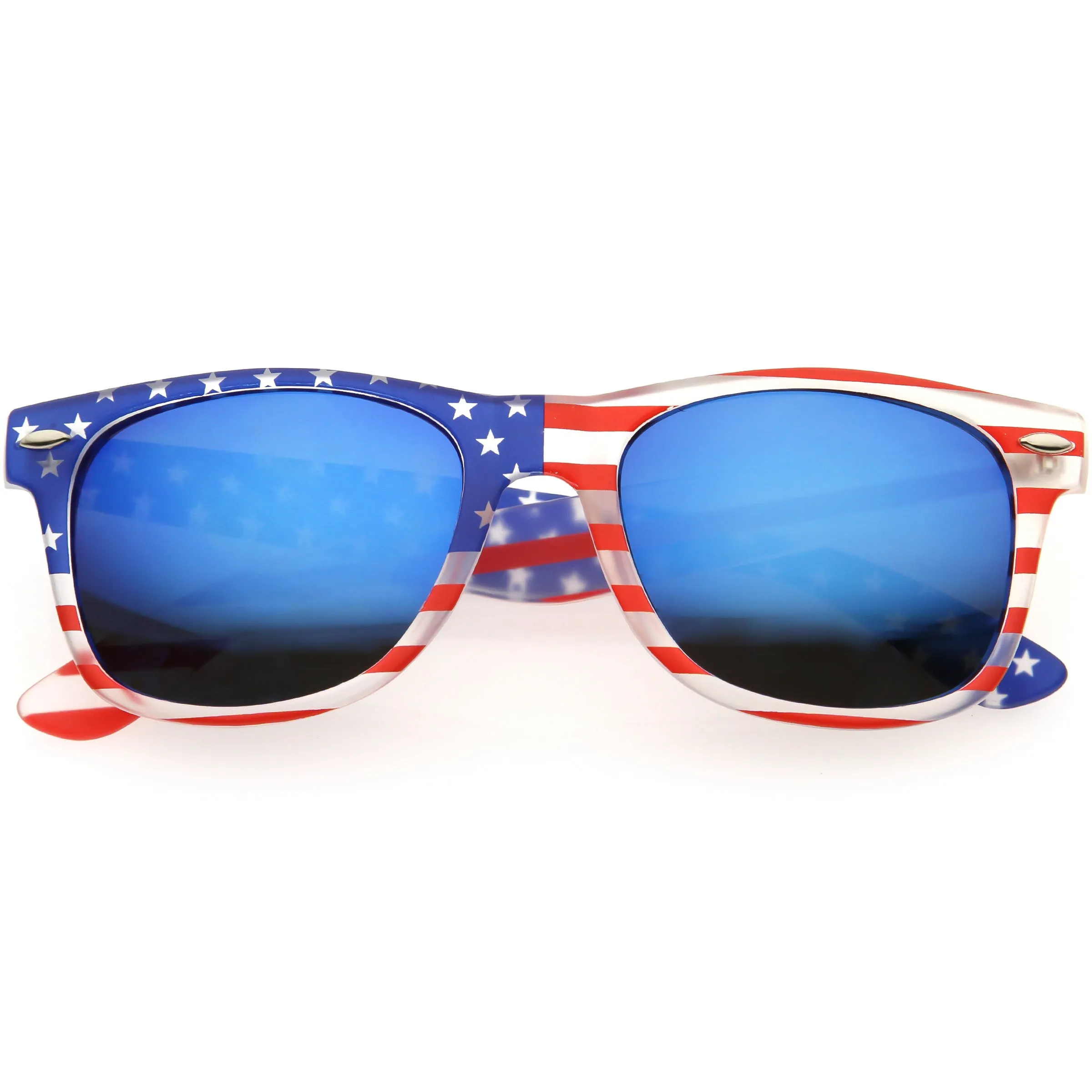 Festival USA Stars & Stripes Mirrored Lens Novelty Sunglasses 9960