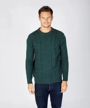 Fisherman Aran Cable Knit Crew Unisex