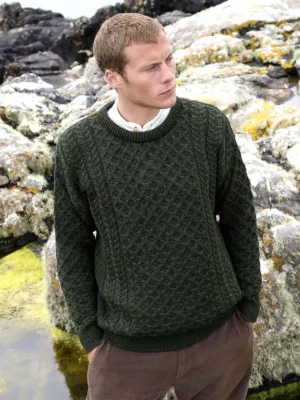Fisherman Aran Cable Knit Crew