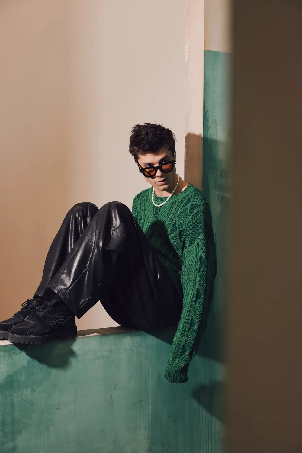 Fisherman Cable Knit Sweater