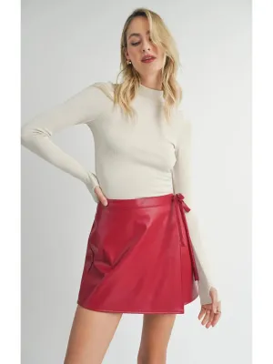 Fitted Mock Neck Top {Cream}