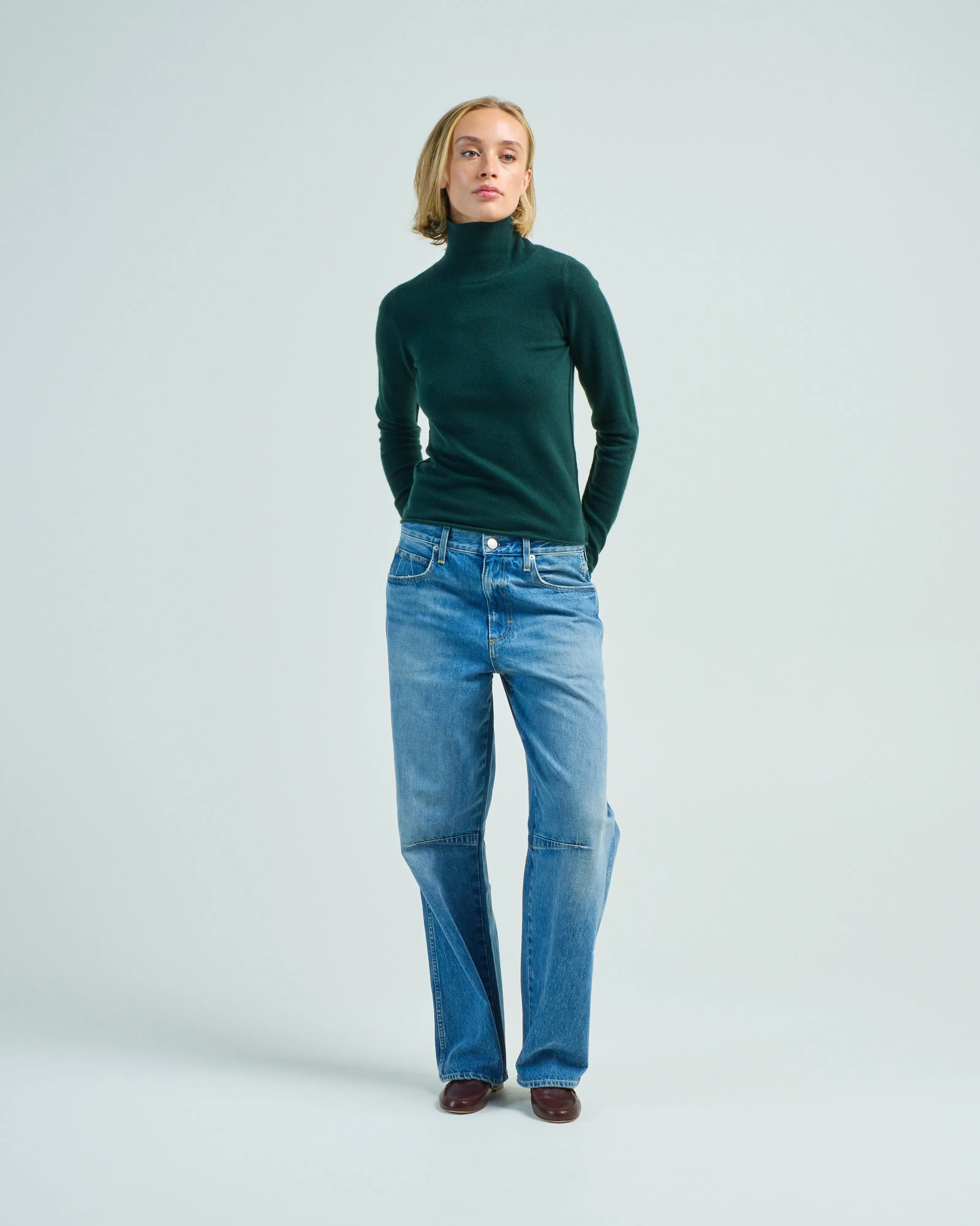 fitted turtleneck