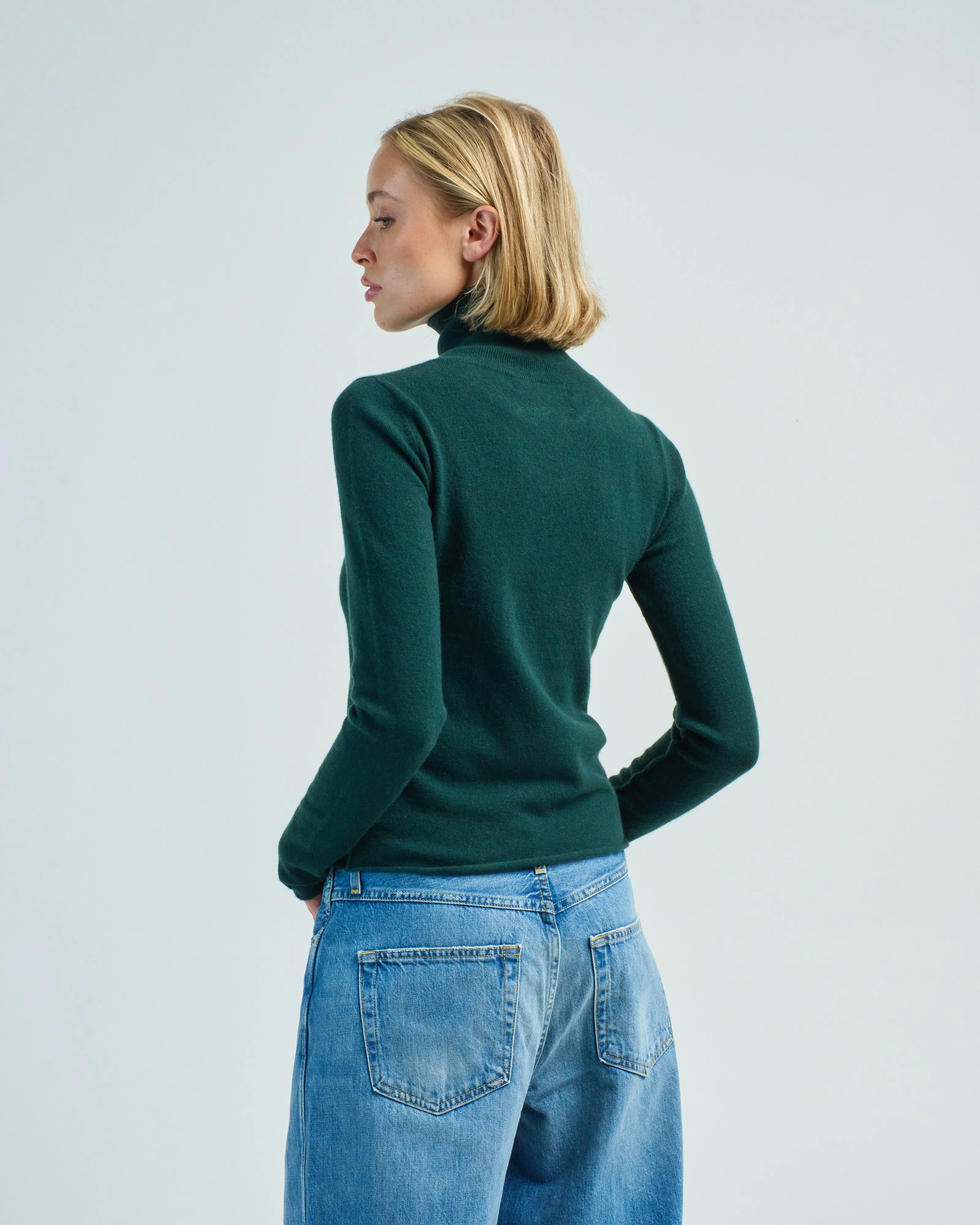 fitted turtleneck