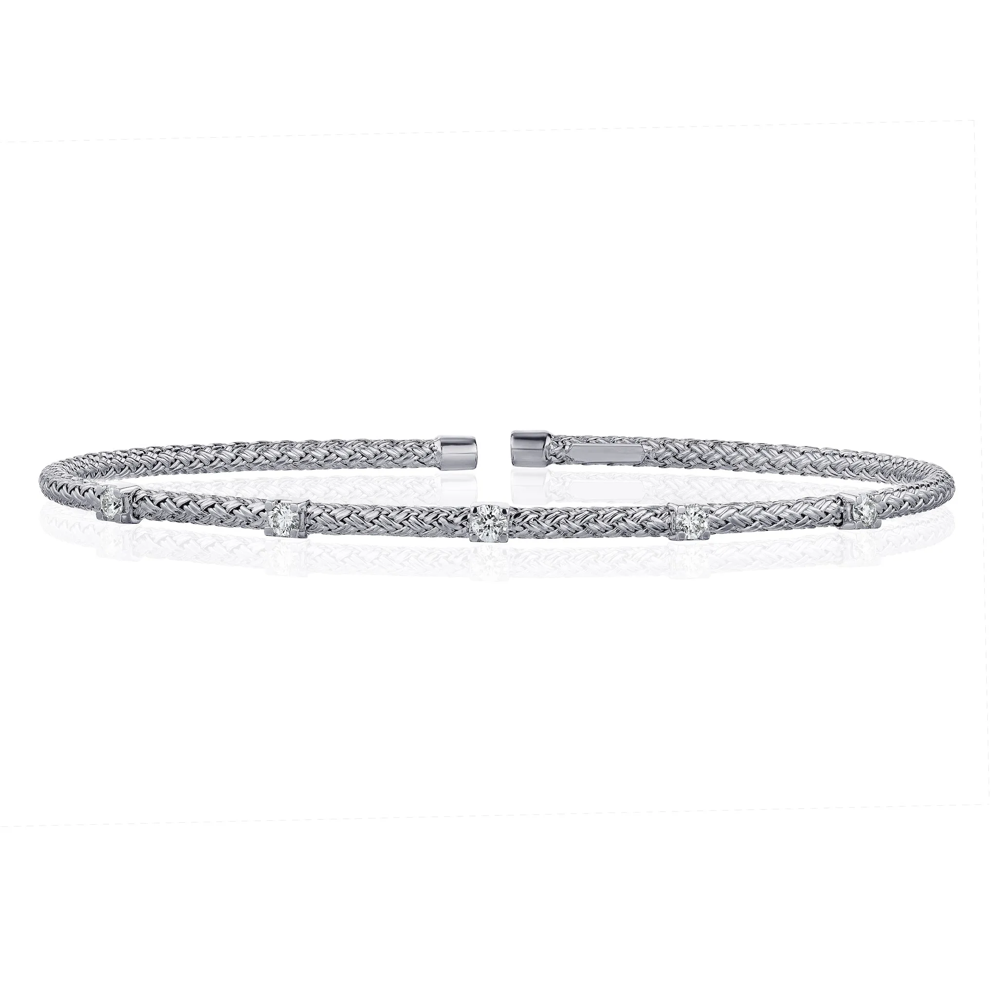 Five-Stone Diamond Rope Bangle