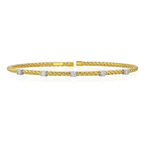 Five-Stone Diamond Rope Bangle
