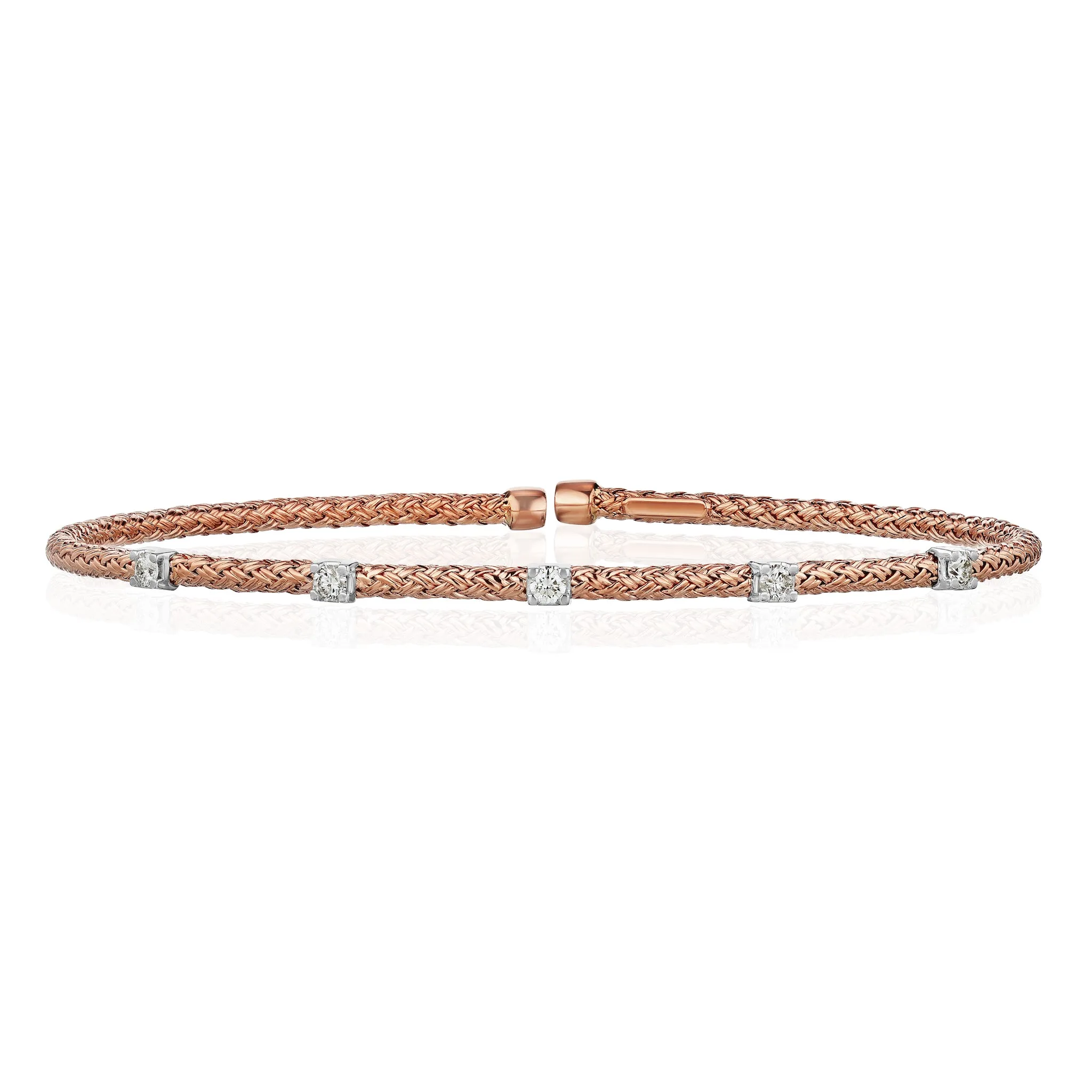 Five-Stone Diamond Rope Bangle
