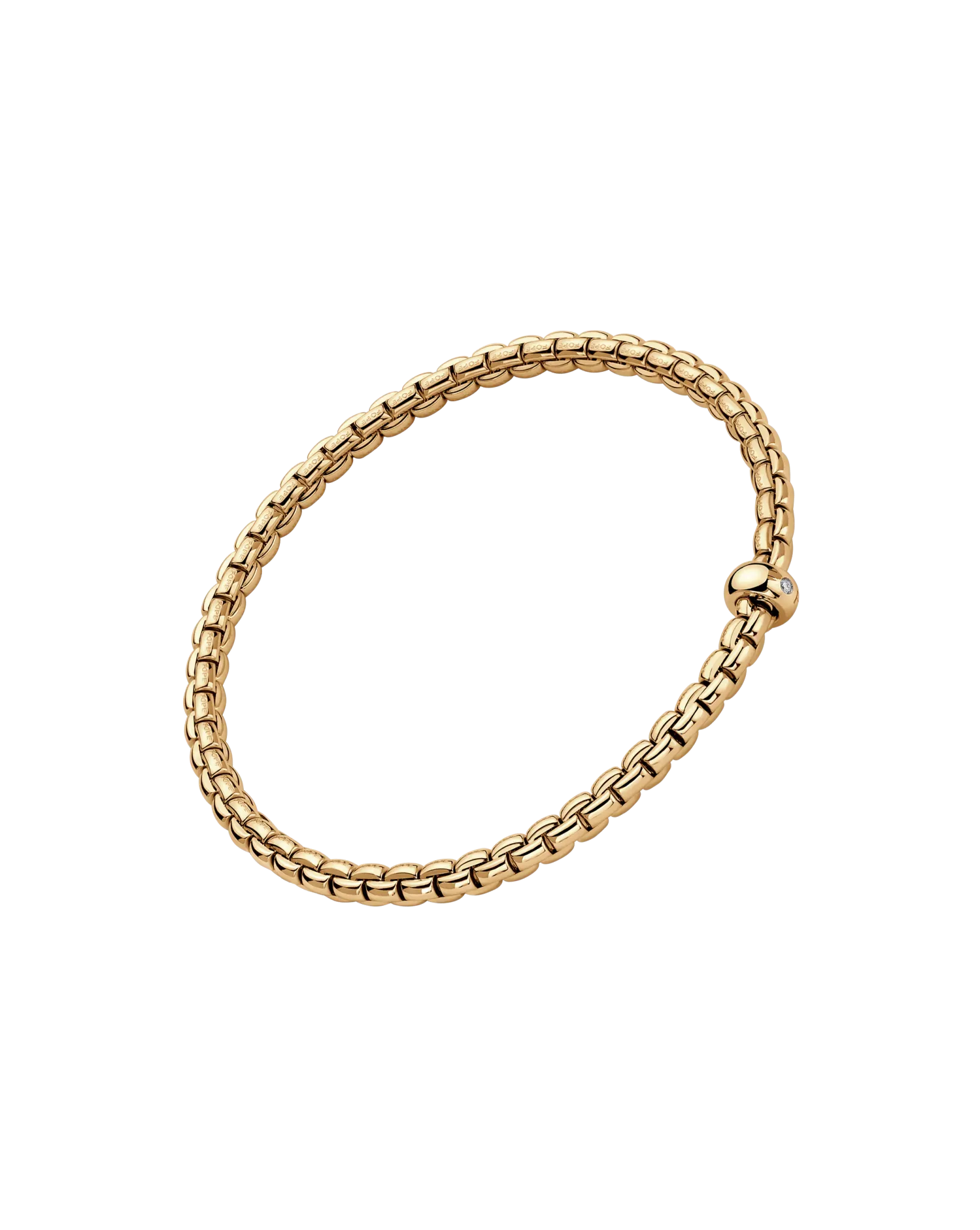 Flex'it bracelet with a white diamond by Fope