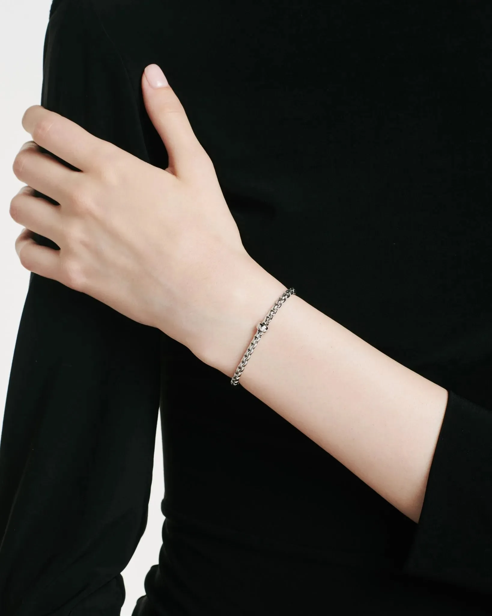 Flex'it bracelet with a white diamond by Fope