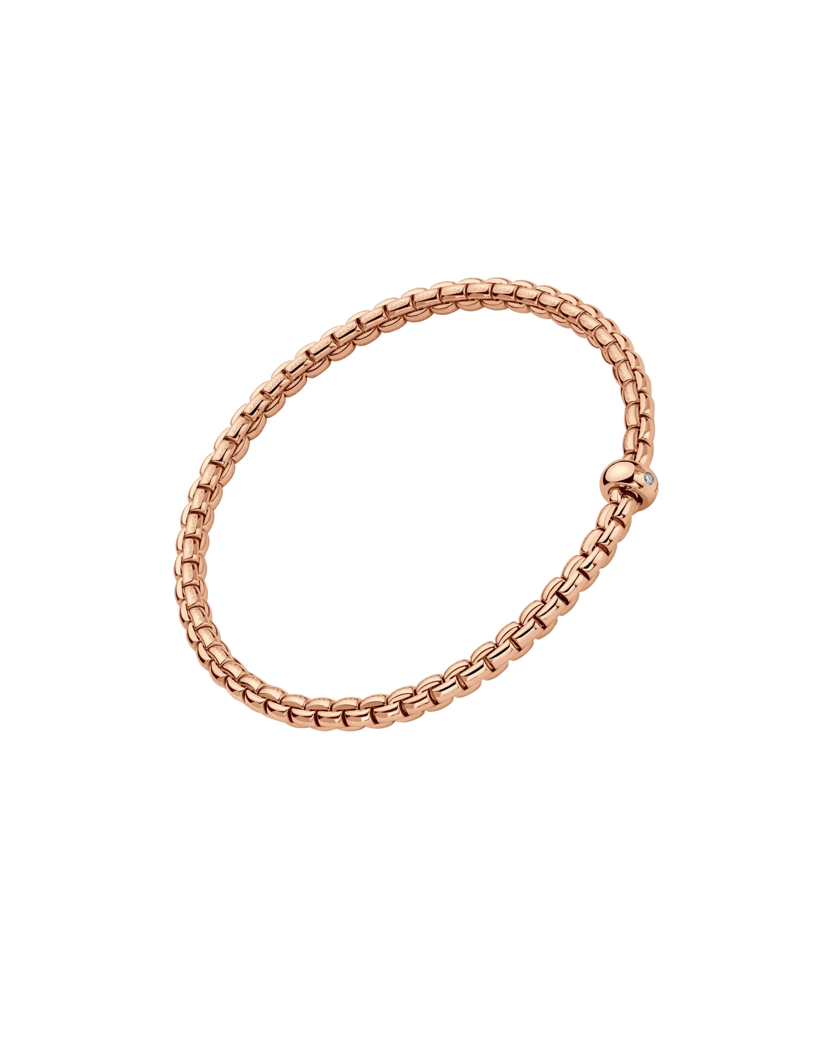 Flex'it bracelet with a white diamond by Fope