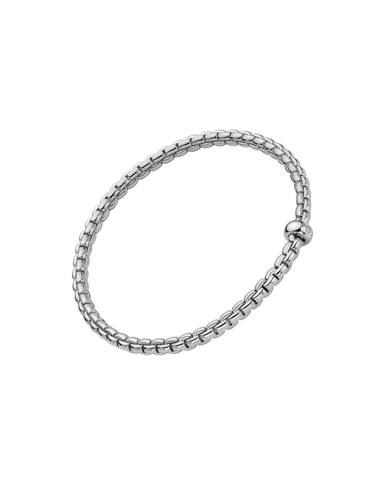 Flex'it bracelet with a white diamond by Fope