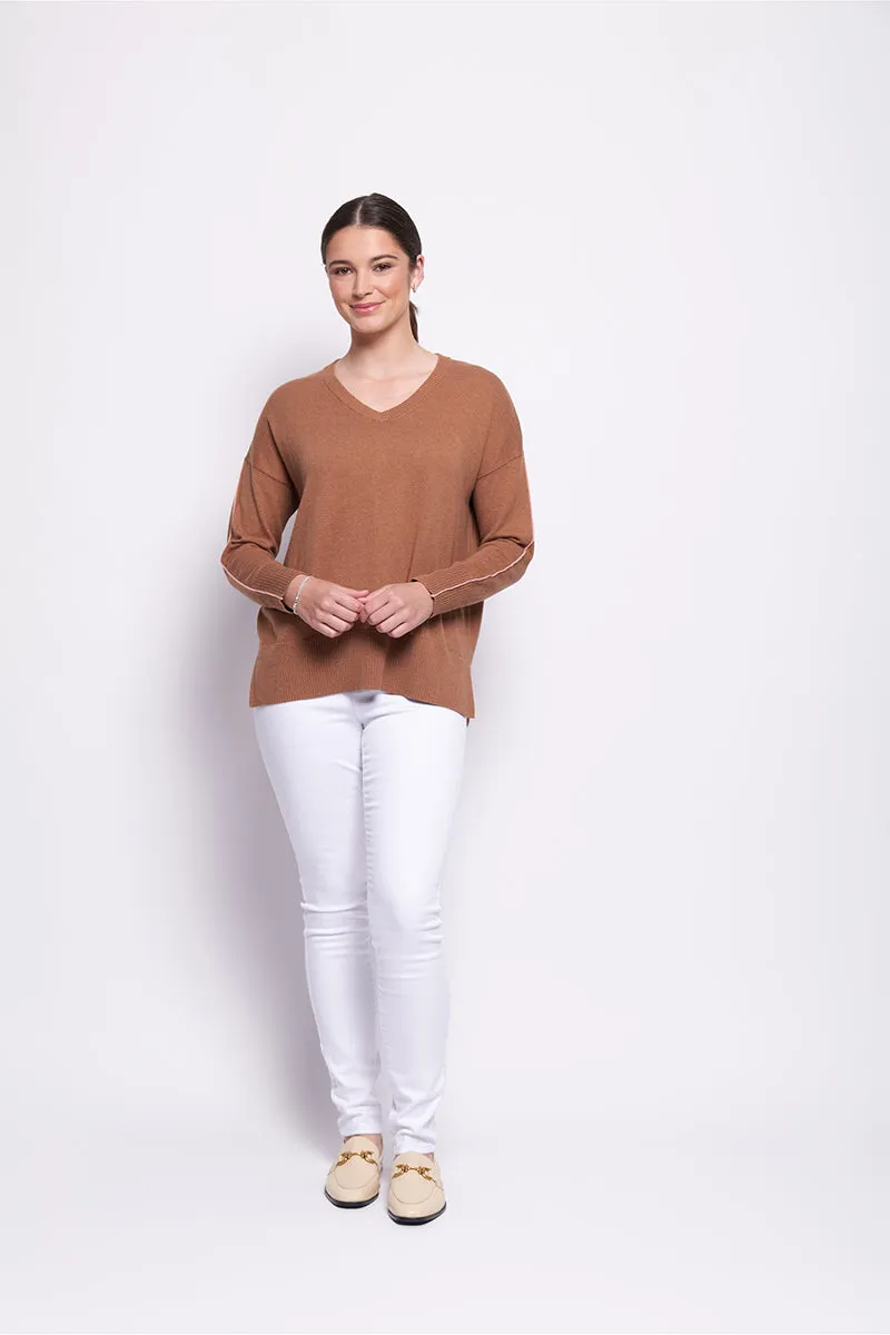 Foil - Born Leader Sweater CF08070. Caramel.