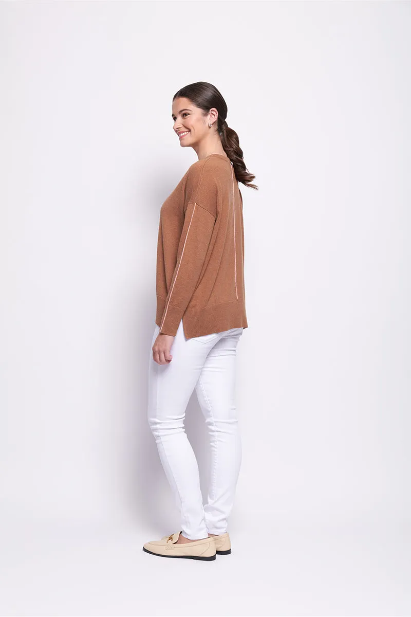 Foil - Born Leader Sweater CF08070. Caramel.