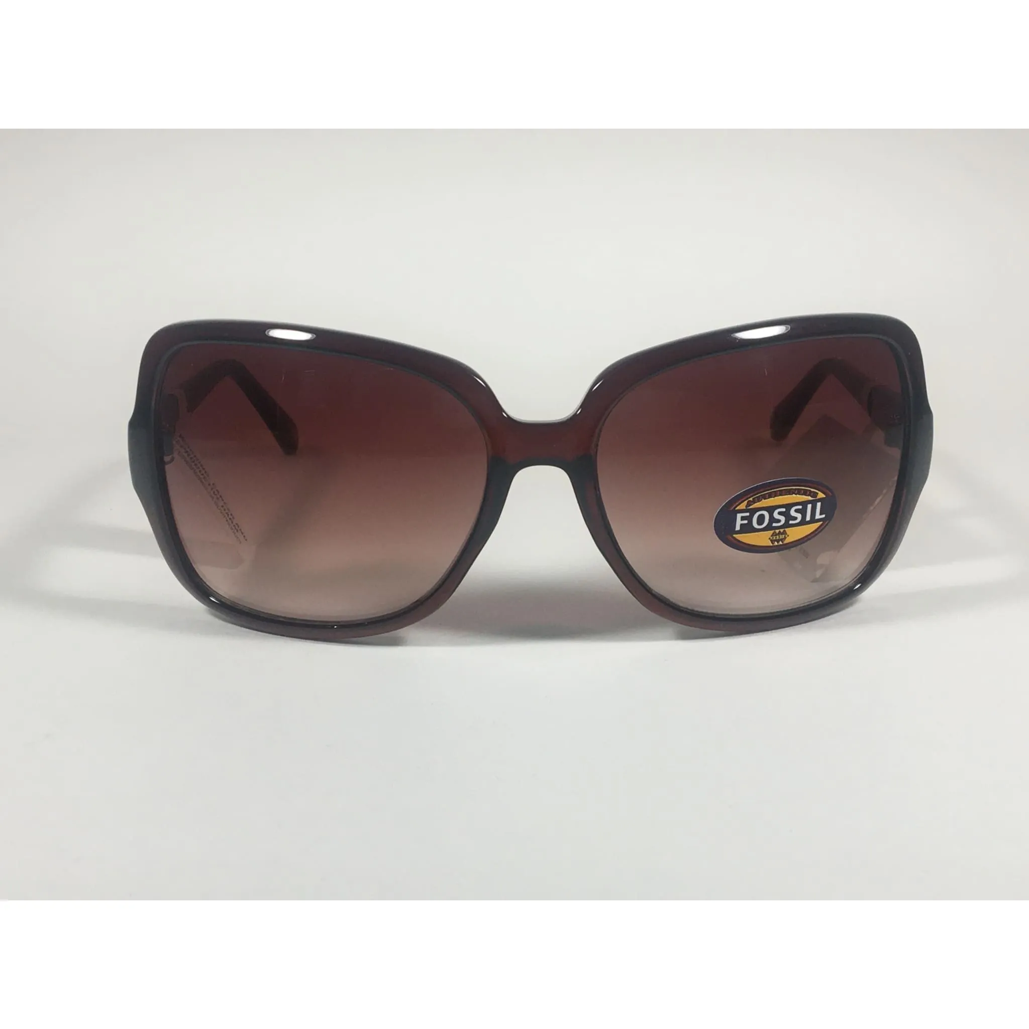 Fossil Butterfly Sunglasses FW40 Dark Brown Crystal Frame Brown Gradient Lens