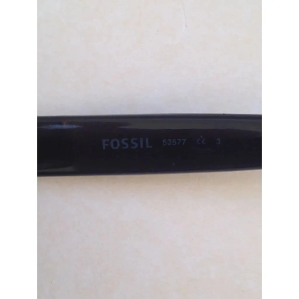 Fossil FW20 Oval Wrap Sunglasses Women's Black Frame Purple Gray Gradient Lens