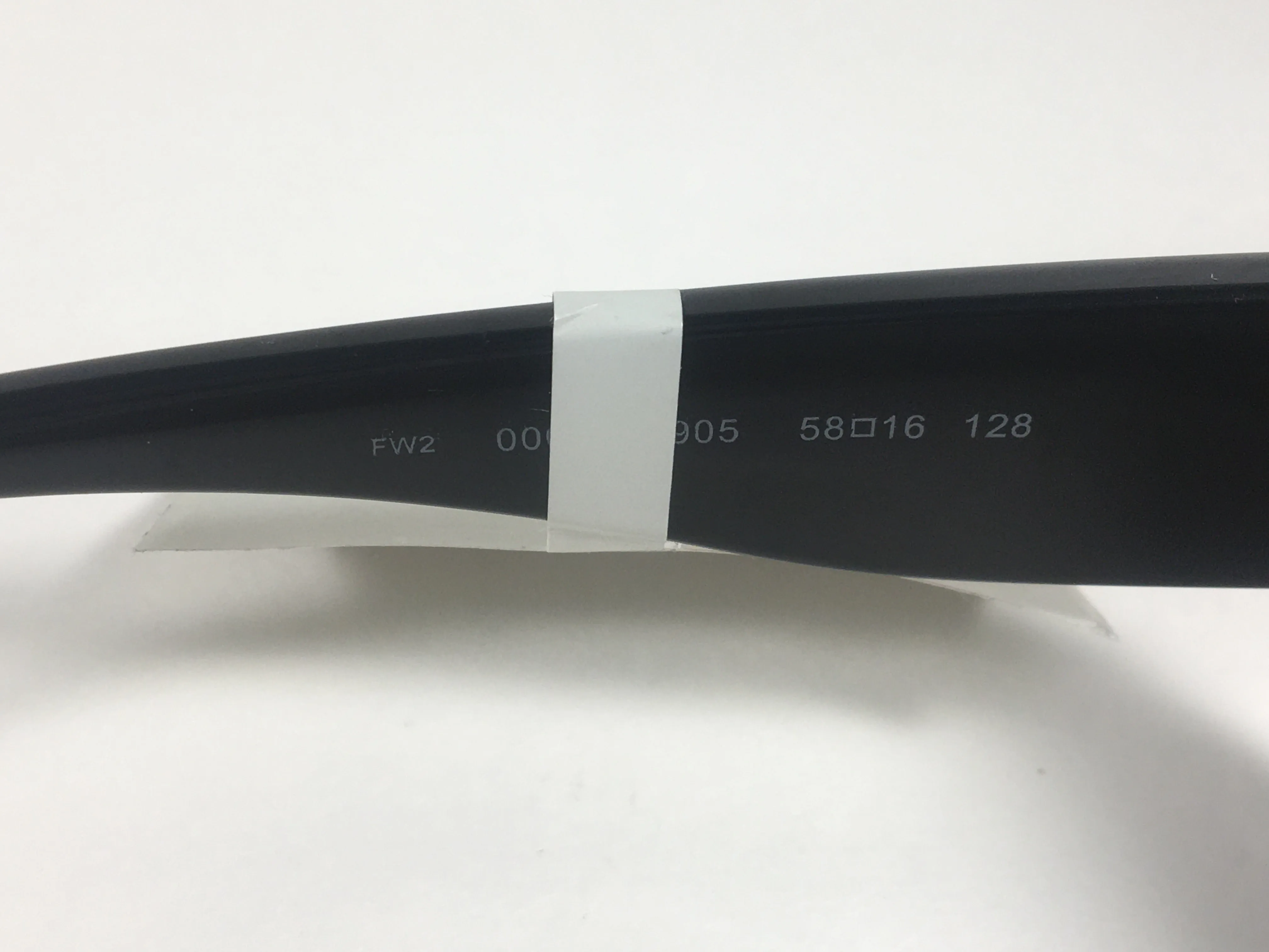 Fossil Oval Wrap Sunglasses FW2 Dark Blue Green Face Black Frame Smoke Gray Gradient Lens