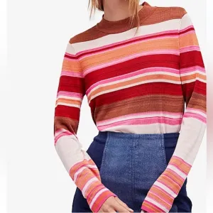 Free People Show Off Your Stripes Sweater Size Small