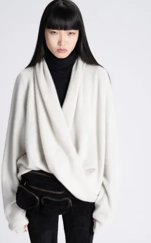 Frenckenberger Cross Front Cashmere Sweater