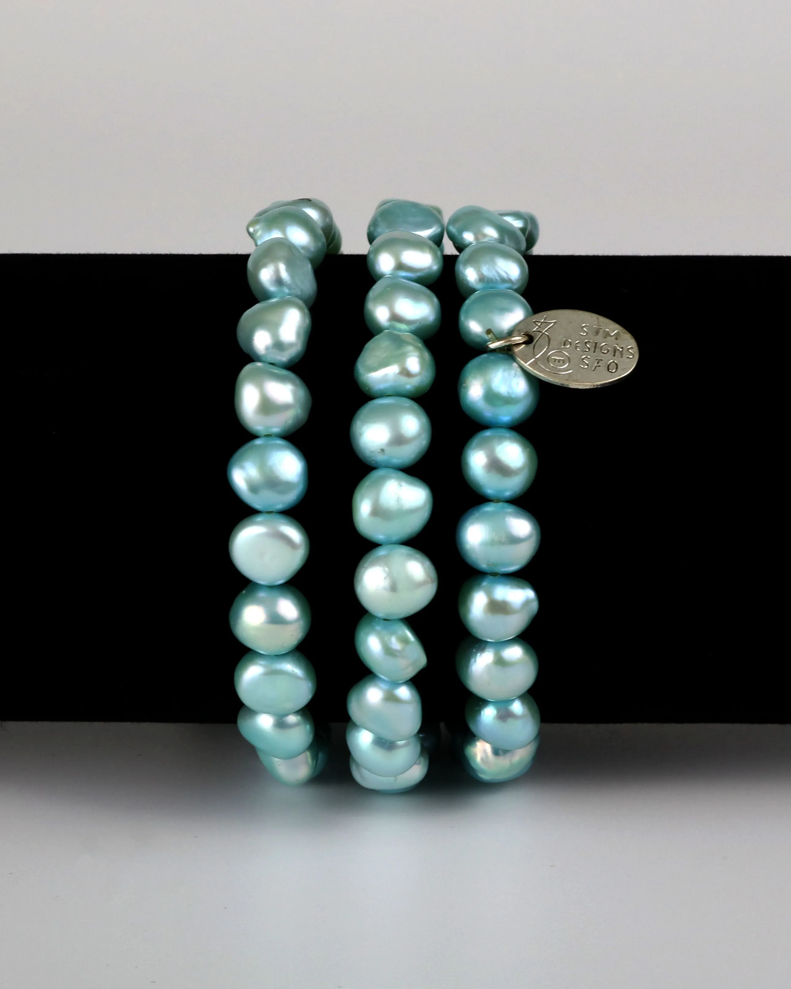 Fresh Water Pearls Fun and Easy Elastic Bracelets - Set of 3
