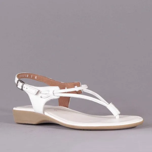 Froggie Spaghetti Strap Sandal White