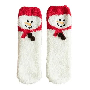 Frosty the Snowman Triangle Box Gift Fuzzy Socks