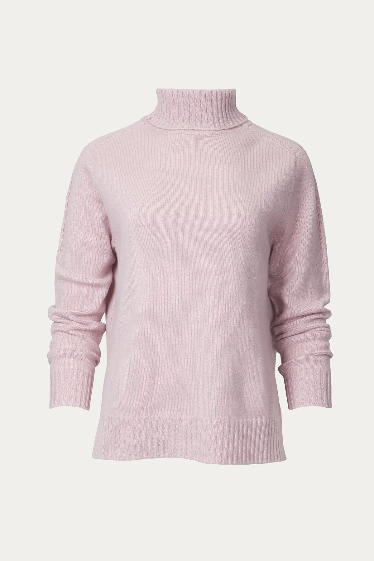 FUNNEL-NECK CASHMERE SWEATER