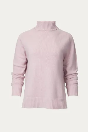 FUNNEL-NECK CASHMERE SWEATER