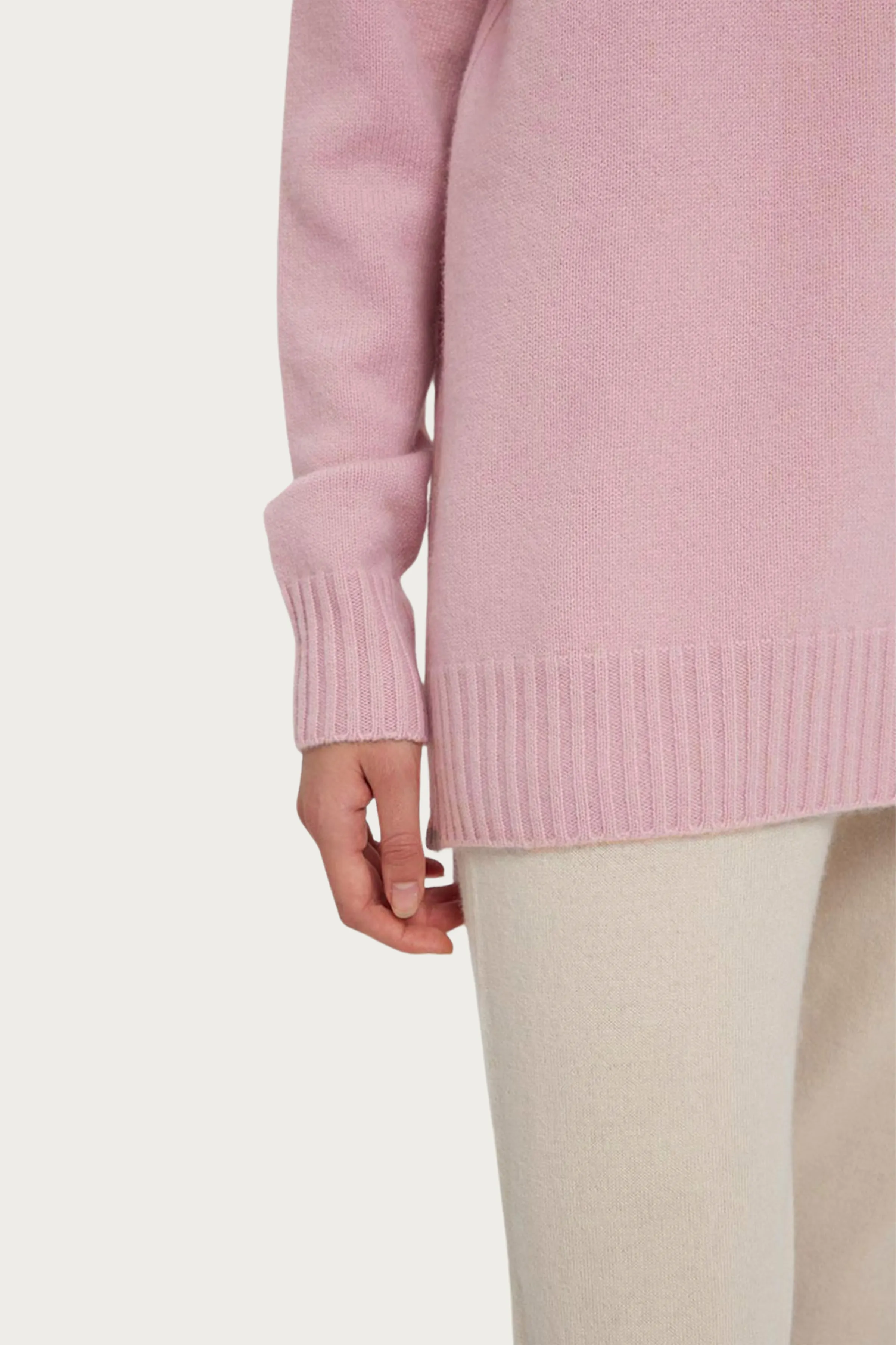 FUNNEL-NECK CASHMERE SWEATER