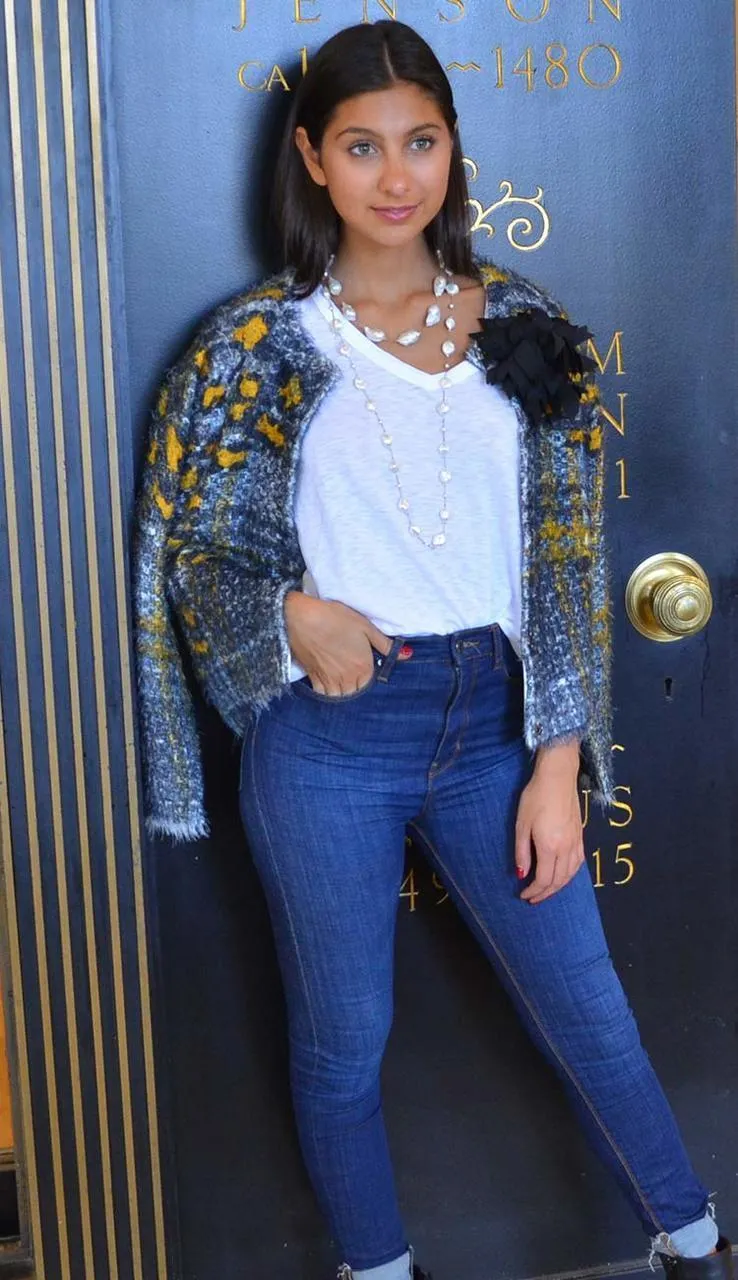 Fur Cardigan Sweater