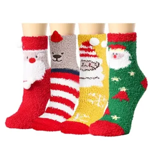 Fuzzy Socks for Women Girls,Colorful Indoors Animal Slipper Socks,Fuzzy Socks for Women Girls,Unique Birthday Gift for Her