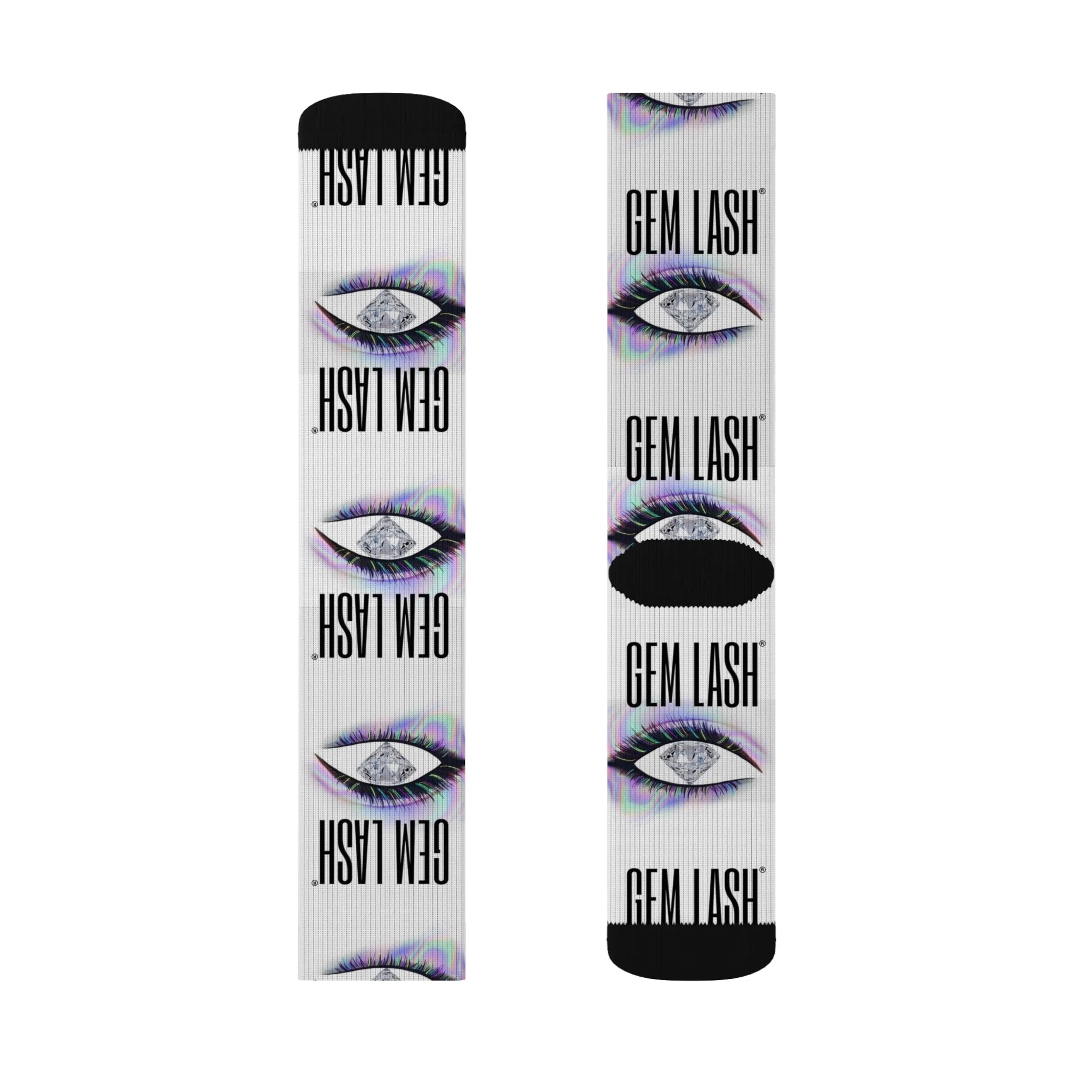 Gem Lash Socks - Trendy Eye Graphic Socks