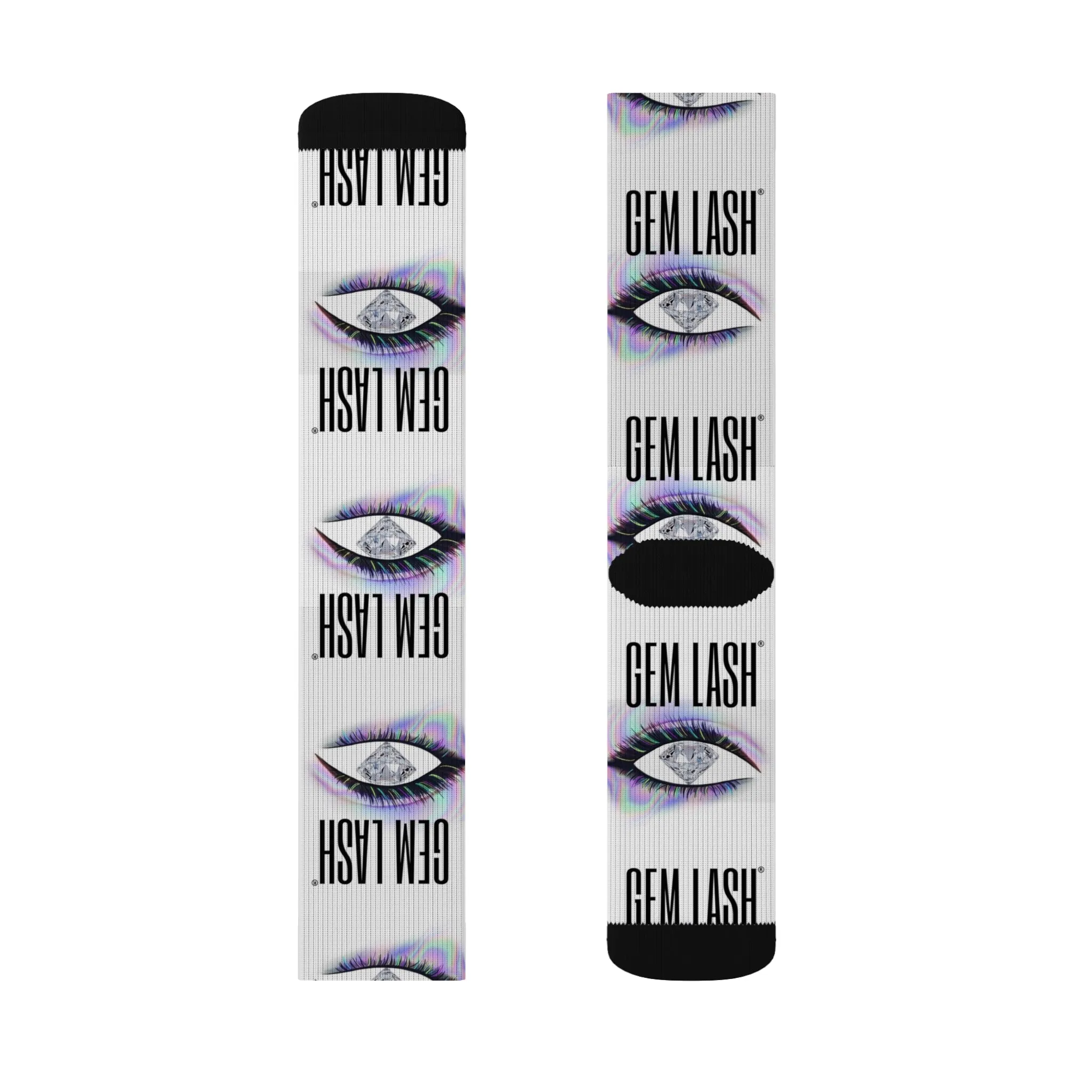 Gem Lash Socks - Trendy Eye Graphic Socks
