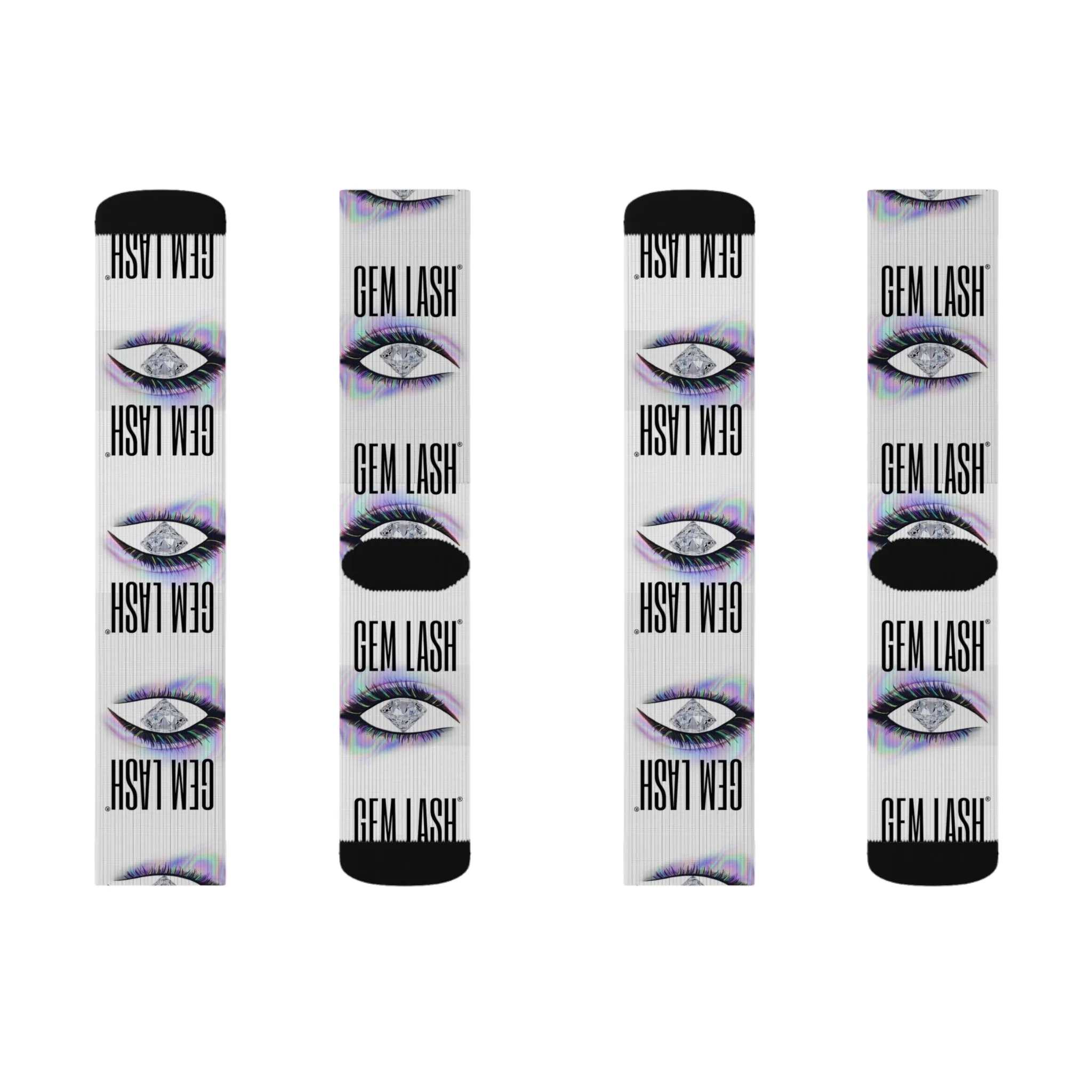 Gem Lash Socks - Trendy Eye Graphic Socks