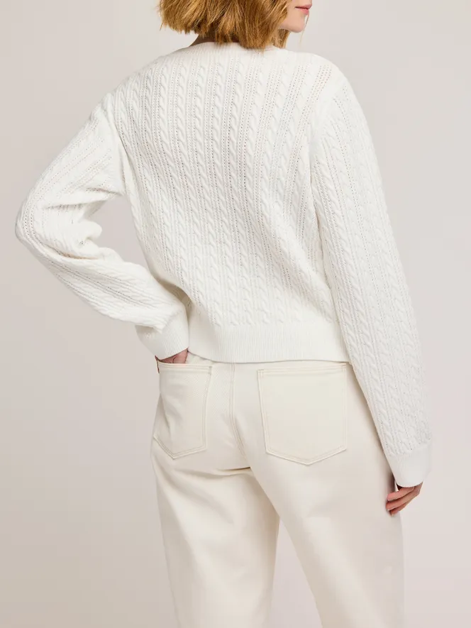 GENTLE FAWN Janice Cable Knit Sweater