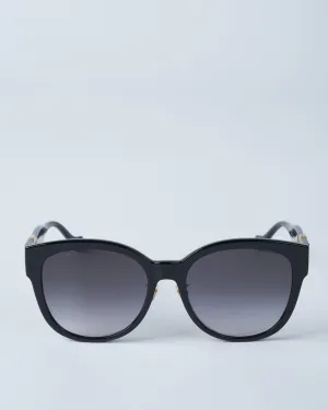 gg1028sk-006 acetate sunglasses - black/grey