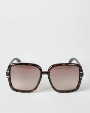 gg1066s-002 - square acetate havana brown
