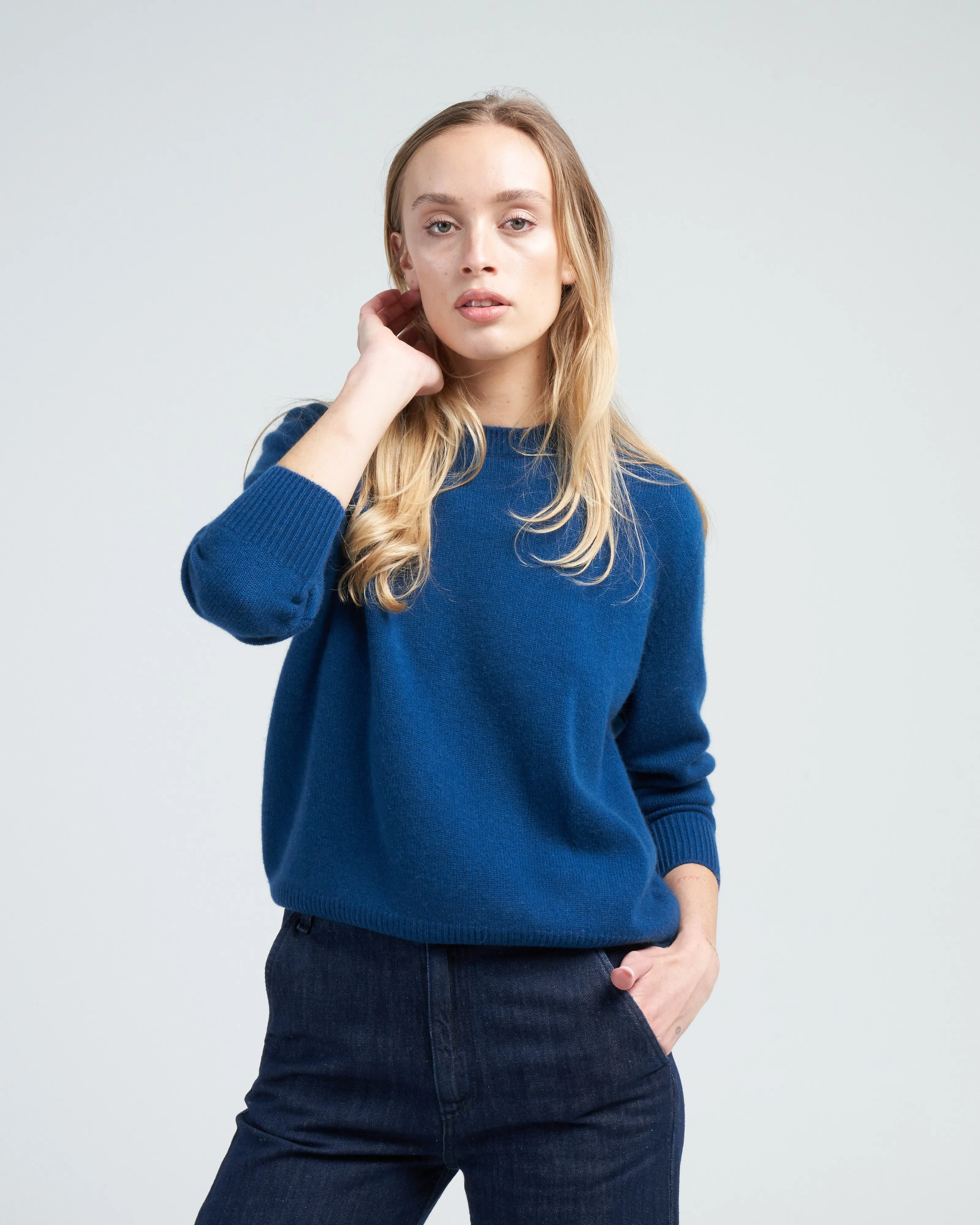 gigi sweater - teal blue