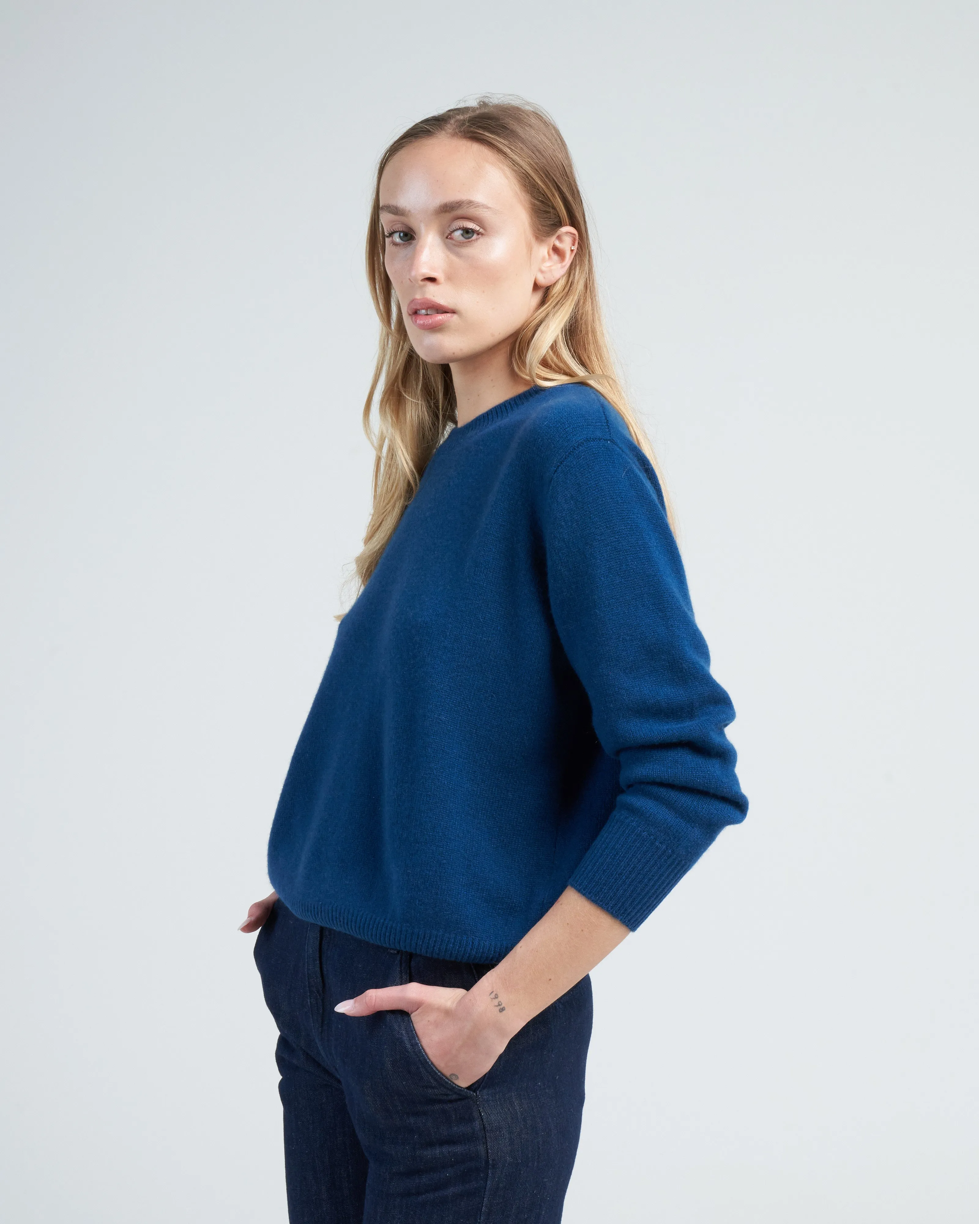 gigi sweater - teal blue