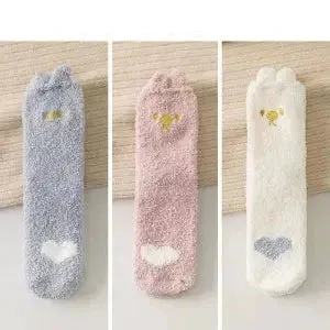 Girls' Coral Fleece Warm Sleep Socks