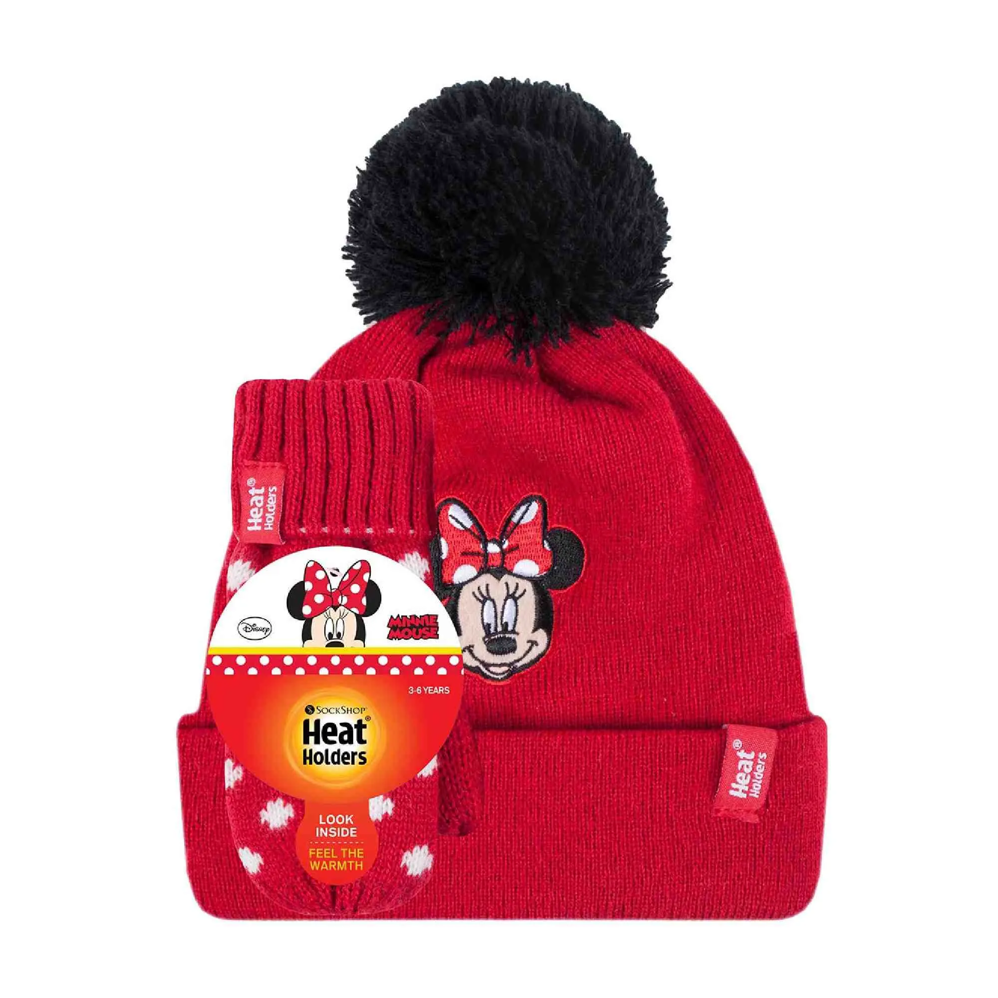 Girls Disney Thermal Hat & Gloves Set for Winter