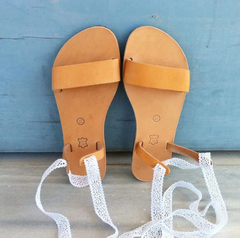 Gladiator lace strap sandals