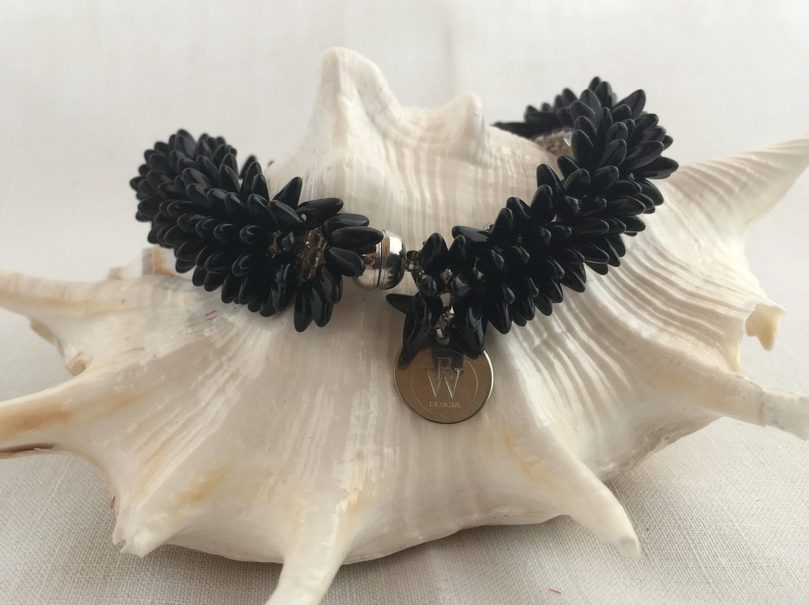 Glass Beads Caterpillar Bracelet 430-02 | Erika Williner Designs