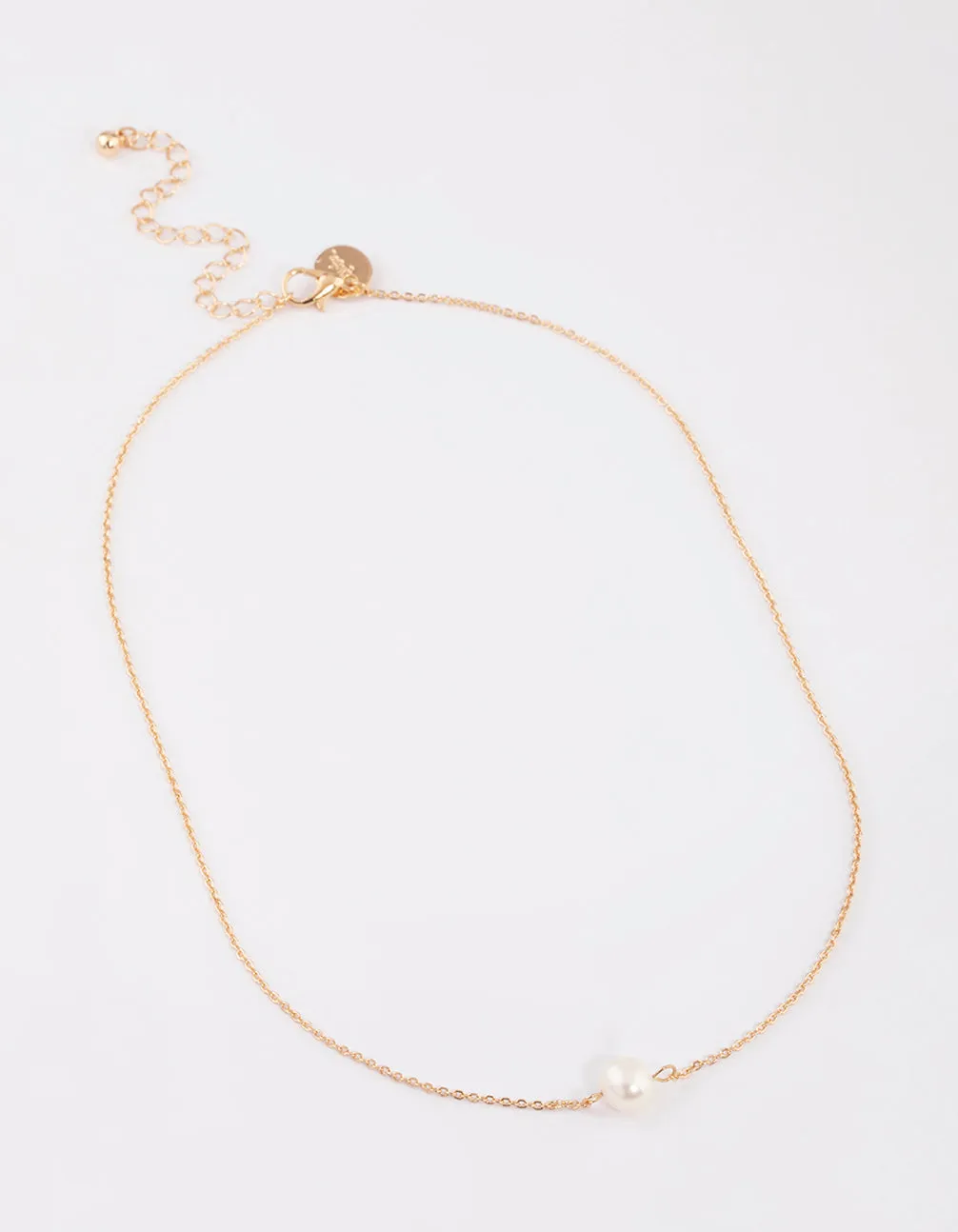 Gold Freshwater Pearl Necklace