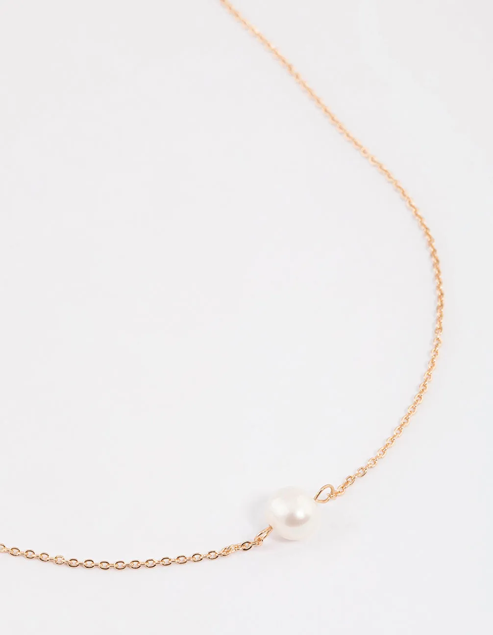 Gold Freshwater Pearl Necklace