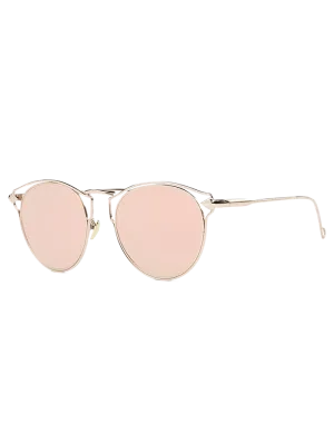Gorgeous Blue Arrow Cat Eye Mirrored Sunglasses