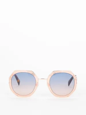 Gradient Lens Geometric Sunglasses