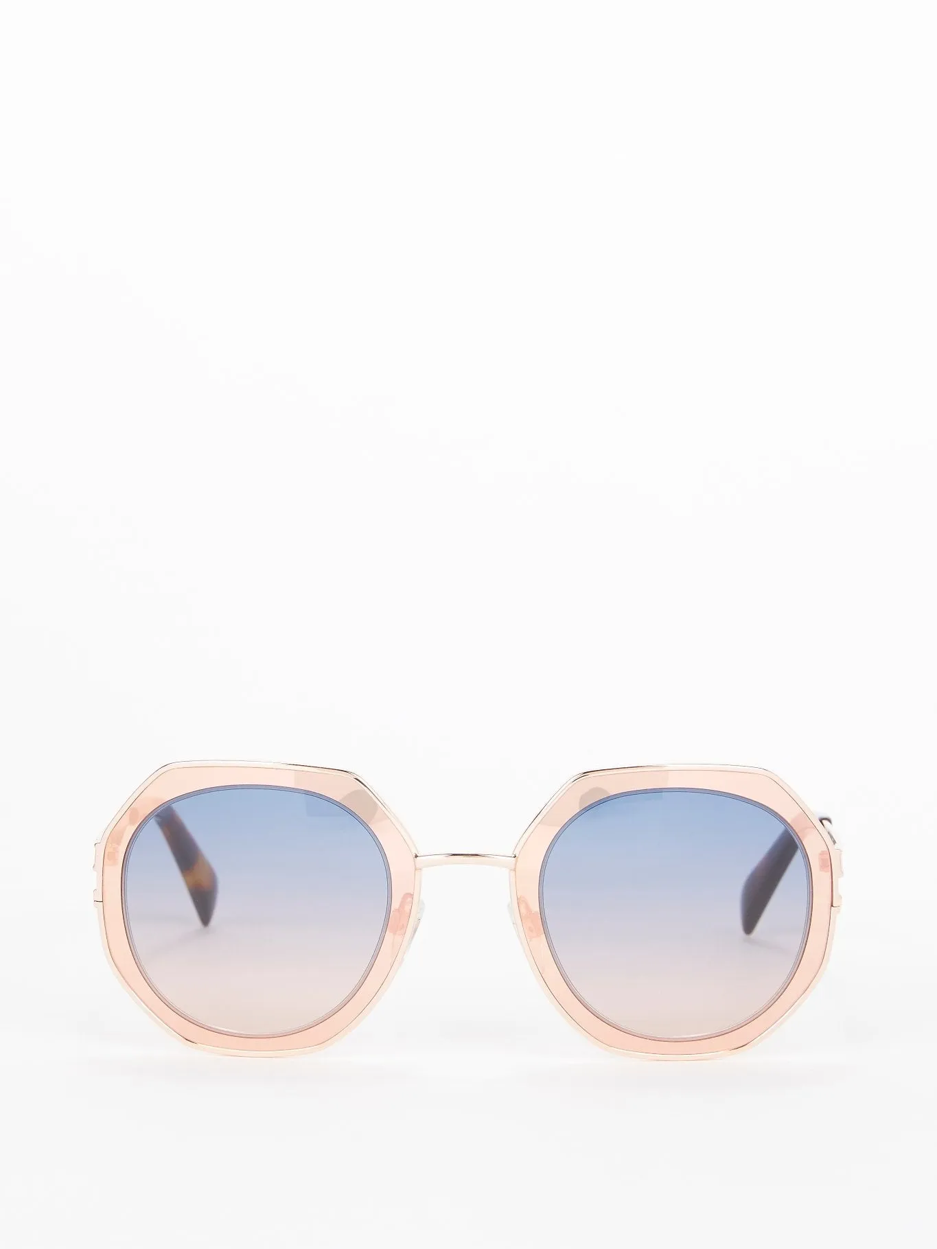 Gradient Lens Geometric Sunglasses