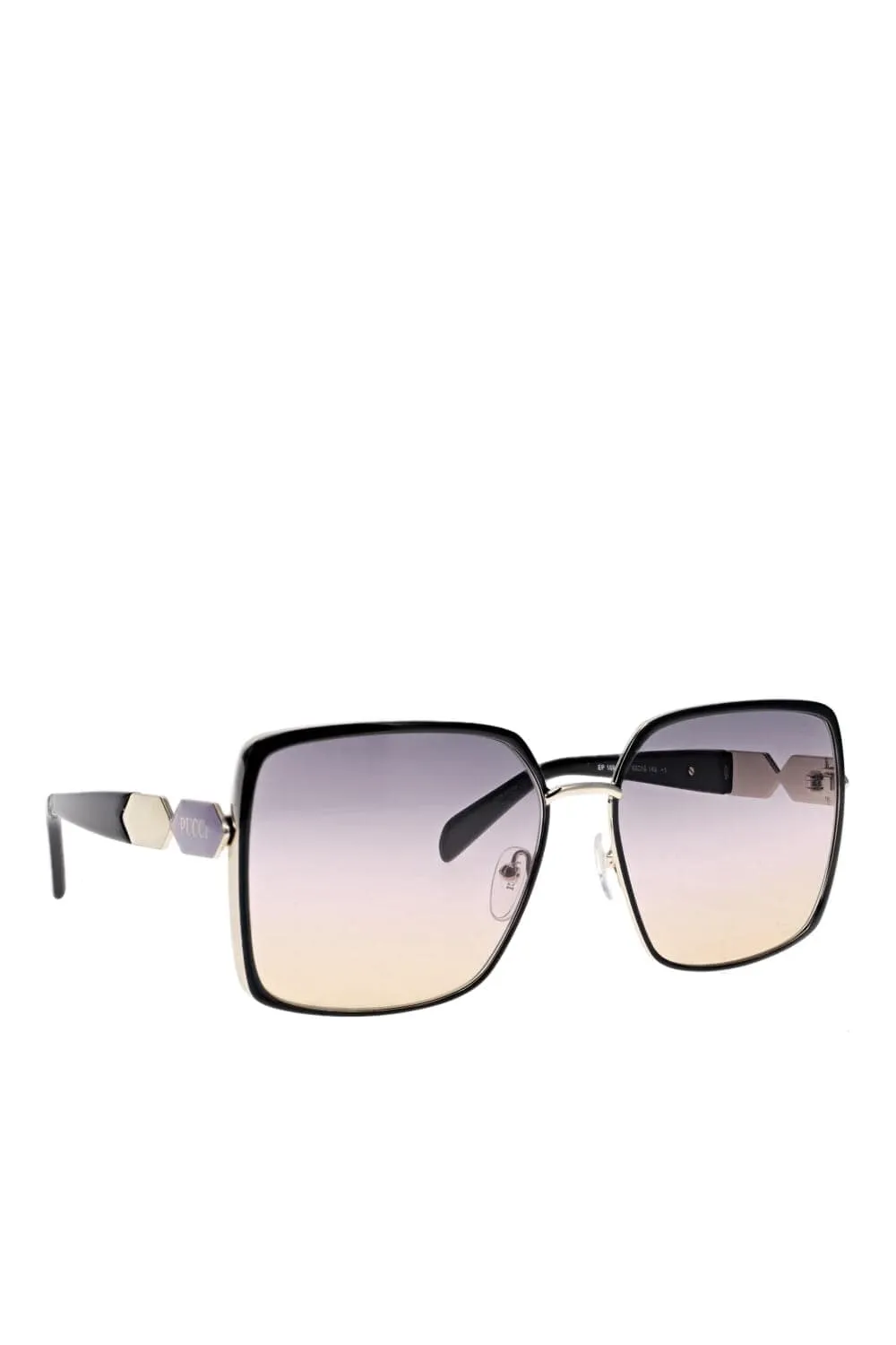 Gradient Square Metal Sunglasses
