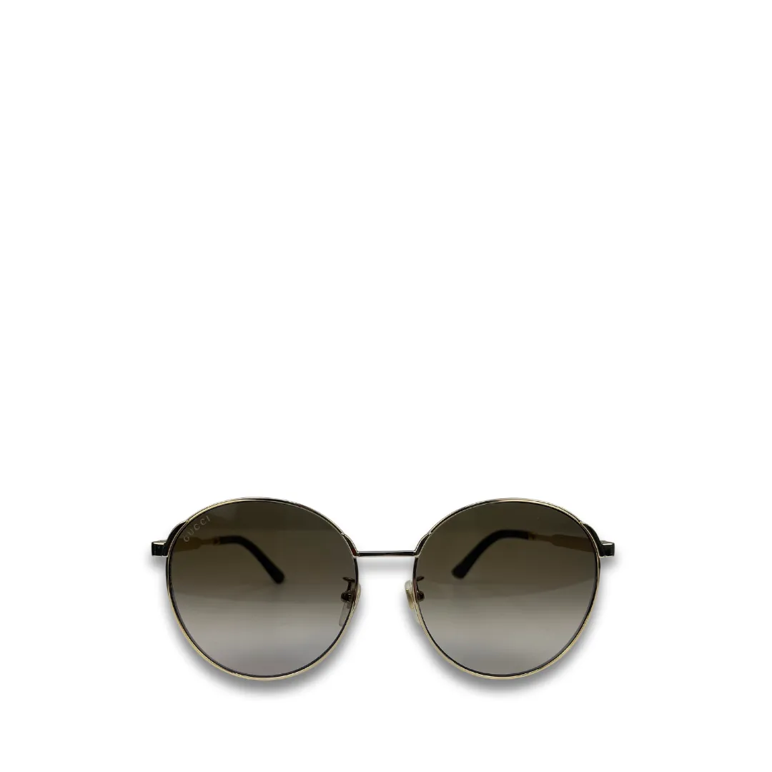 Gucci Round Metal Frame Sunglasses