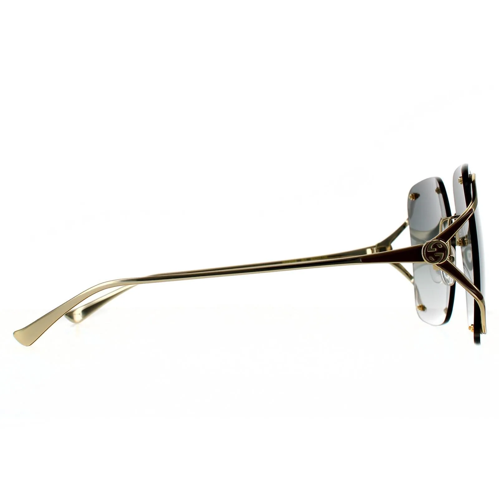 Gucci Sunglasses GG0646S 001 Gold  Grey Gradient