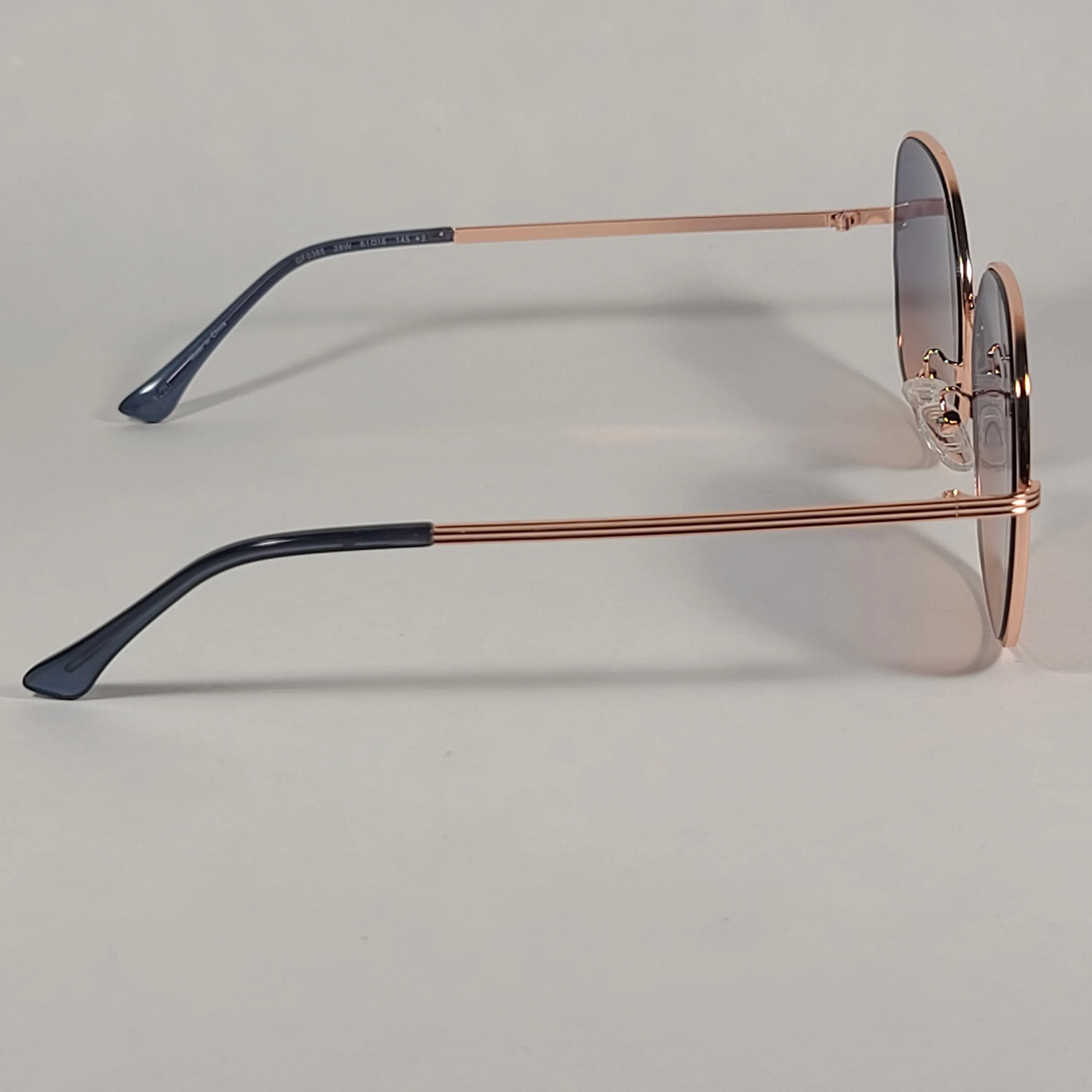 Guess Butterfly Sunglasses Rose Gold Frame Blue Gradient Lens GF0385 28W
